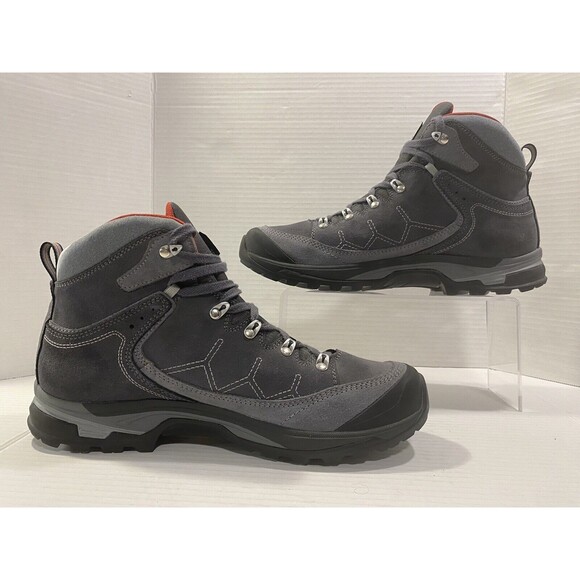 Asolo Falcon LTH Men’s Size 10 Gore-Tex Hiking Boots Vibram Gray Suede - NWOB - Picture 2 of 8